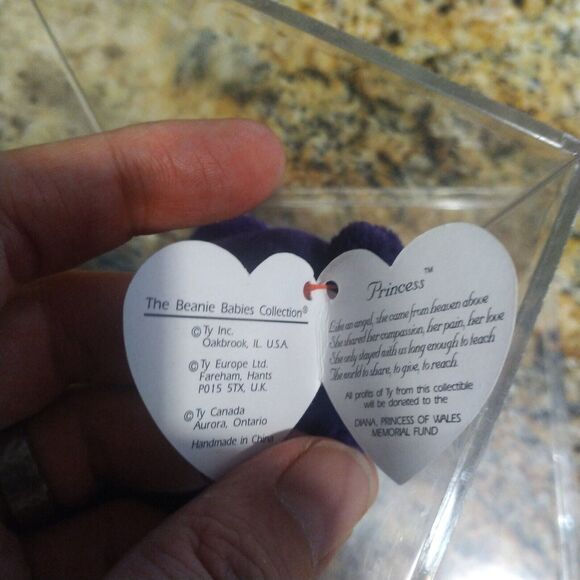 TY The Beanie Babies Collection -Diana Princess of Wales Memorial Fund Bear NWT - Picture 6 of 11